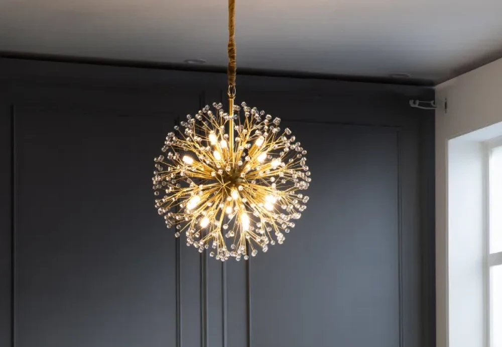 modern crystal flower chandelier